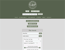 Tablet Screenshot of greenroompress.com